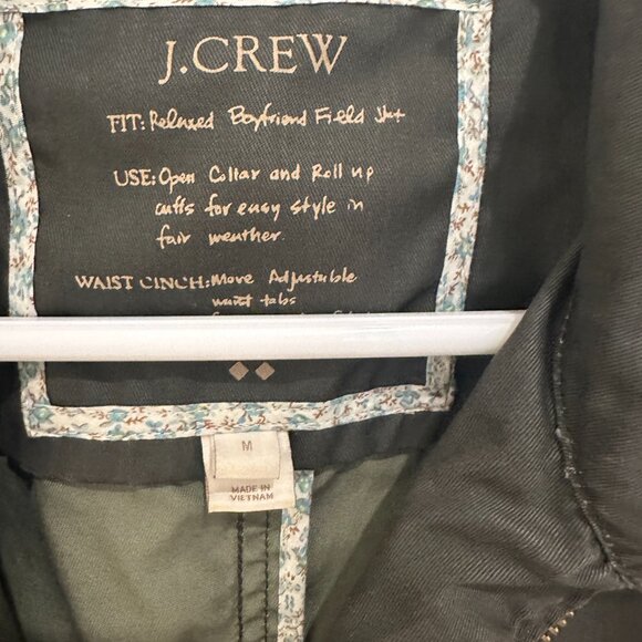 J CREW DOWNTOWN FIELD ARMY GREEN JACKET MEDIUM - Picture 2 of 6